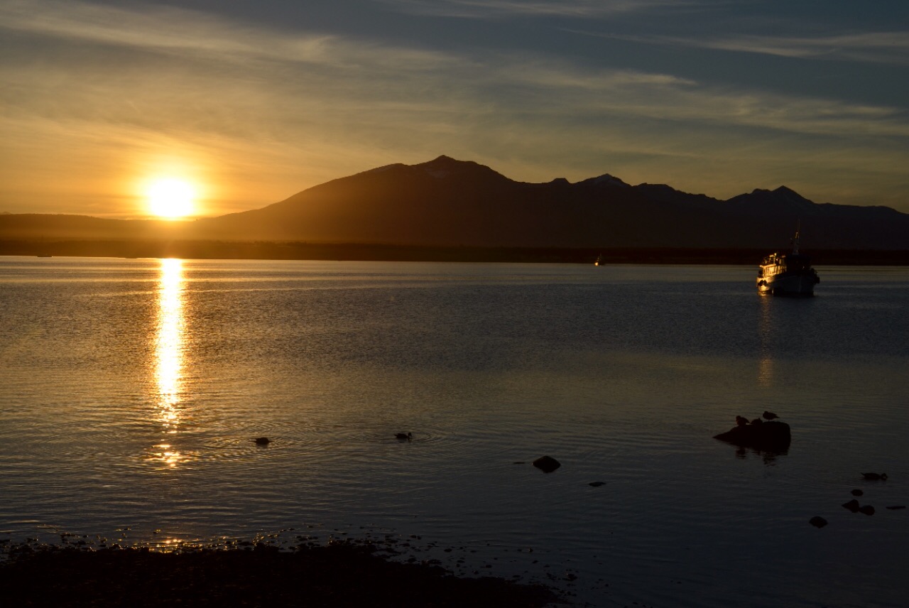 Kitschiger Sonnenuntergang