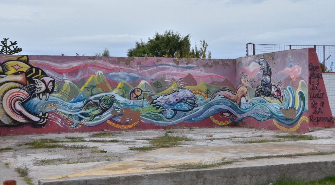 Kunstvoller Widerstand gegen das Staudammprojekt HydroAysen