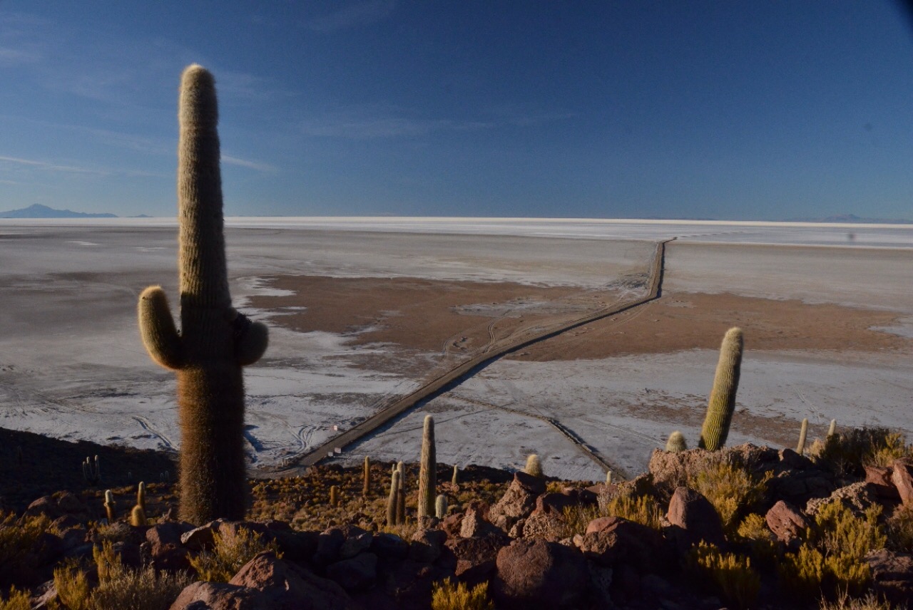 Erster Ausblick auf den Salar de Tunupa
