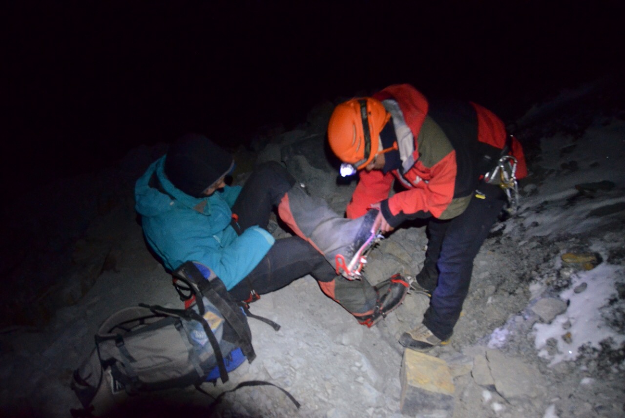 Corinne's Gamaschemn zicken zu beginn noch etwas