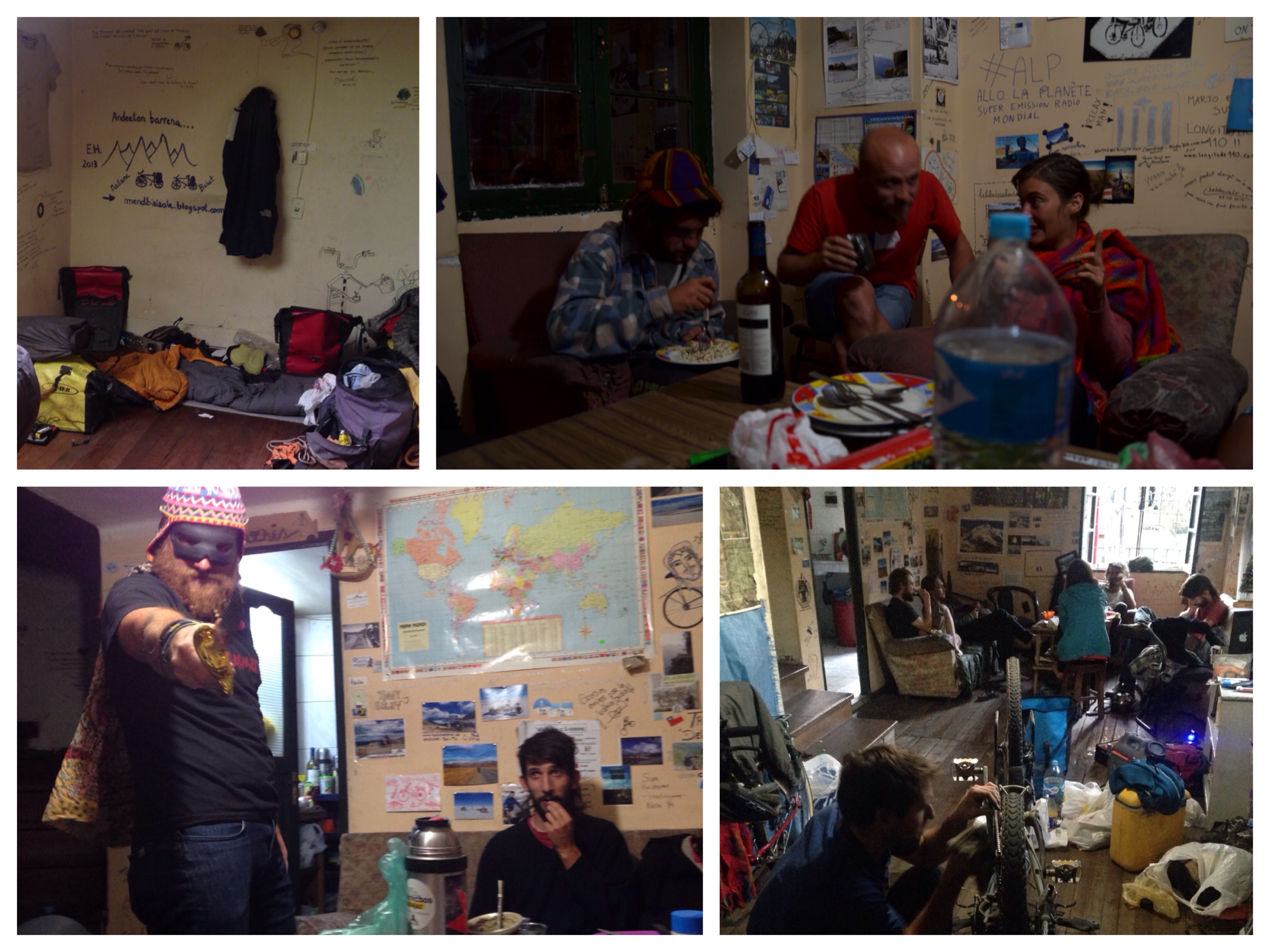 Es geht heiter und gemütlich zu und her in der Casa Cyclista