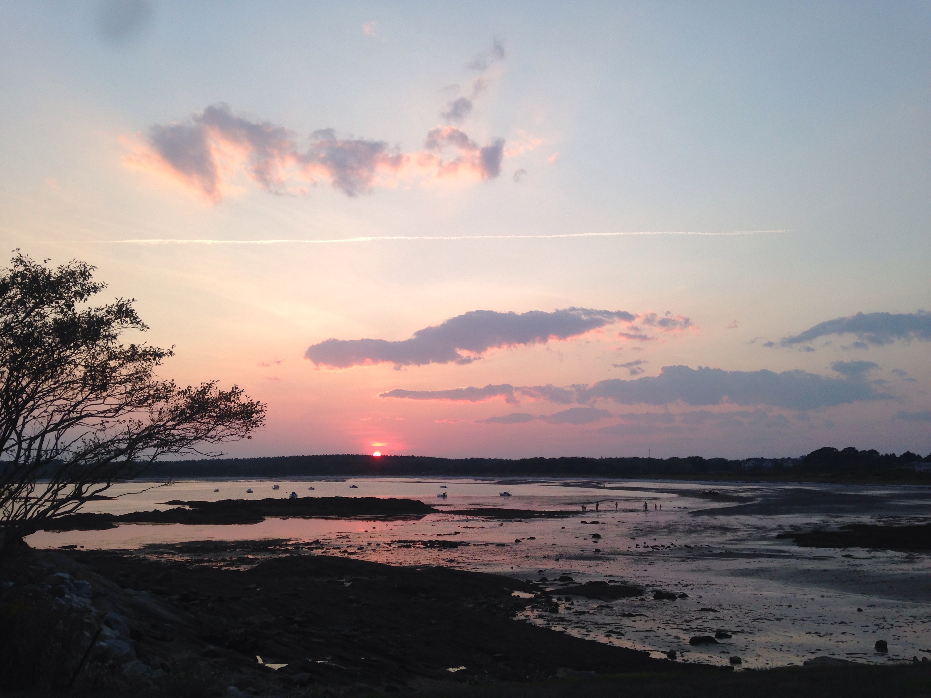 the last beautiful sunset over the ocean for probably a while.